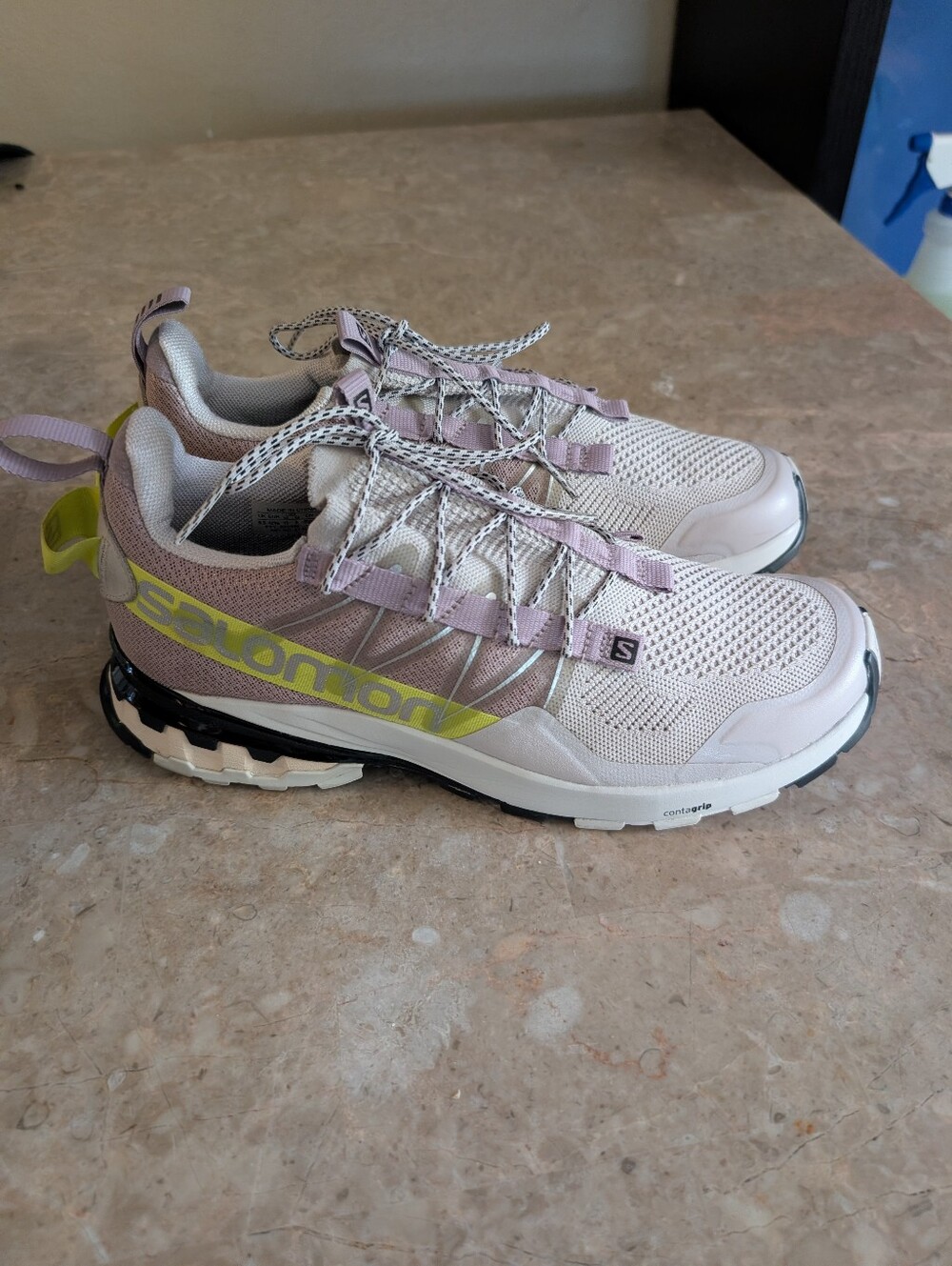 Salomon XA CoverAsh Trail Running Hiking Grey Lime Green Women's Size 10 No Box